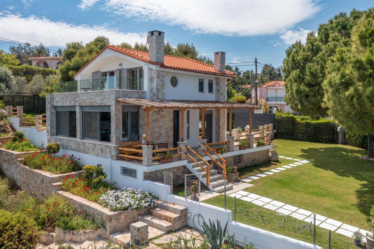 Crystal Beach Villa Chalkís Extérieur photo