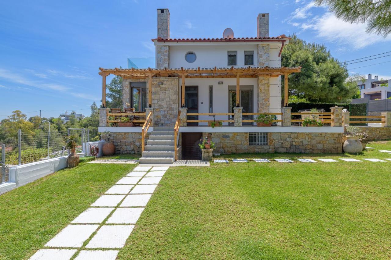 Crystal Beach Villa Chalkís Extérieur photo